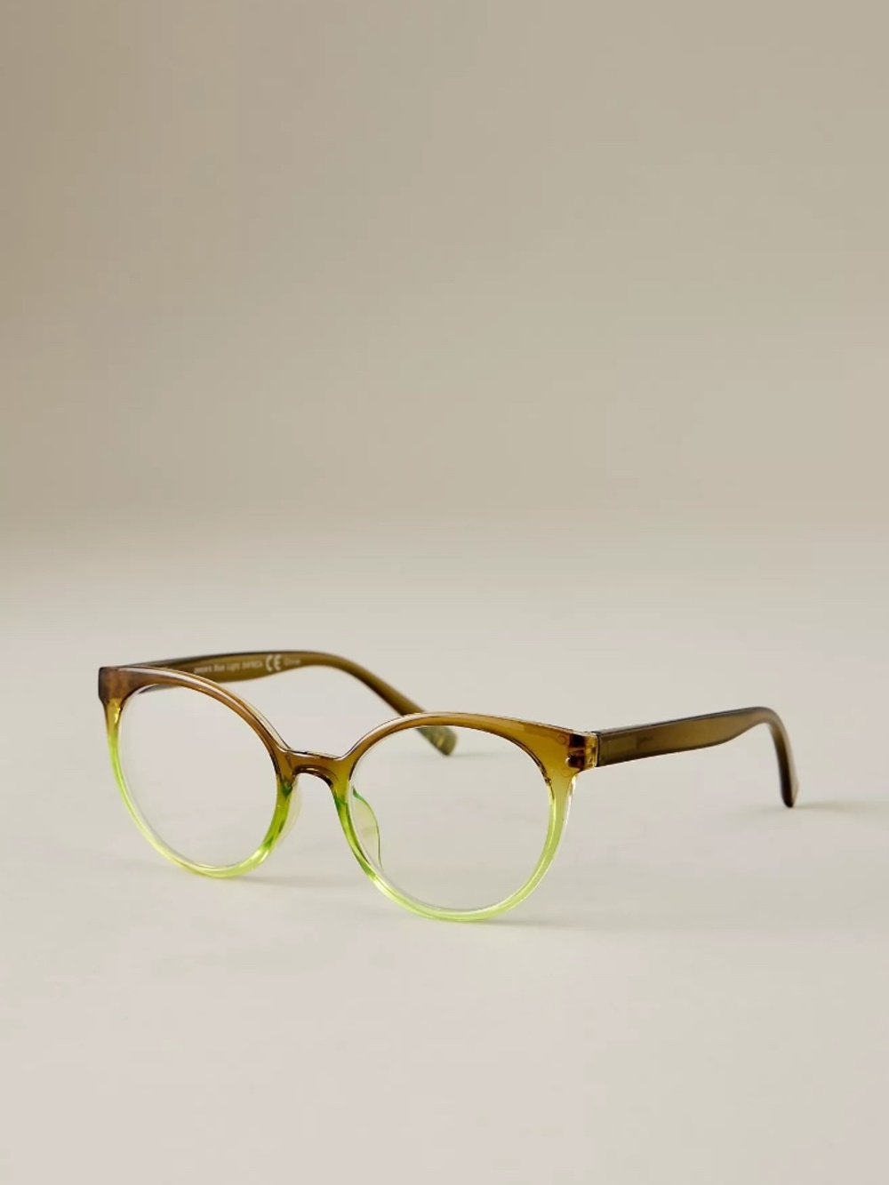 NEW ANTHROPOLOGIE‎ GREEN OMBRE PEEPERS BLUE LIGHT READING GLASSES +1.50